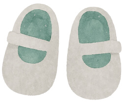 Watercolor shoes